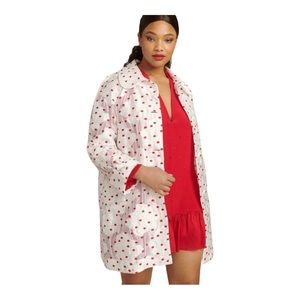 Ryan Lo Polka Dot Round Collar Coat